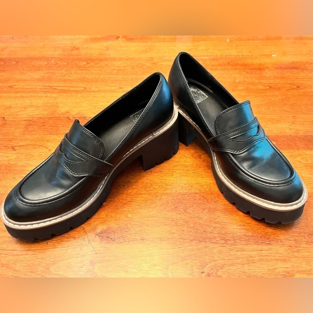Dolce Vita Black Platform Loafers